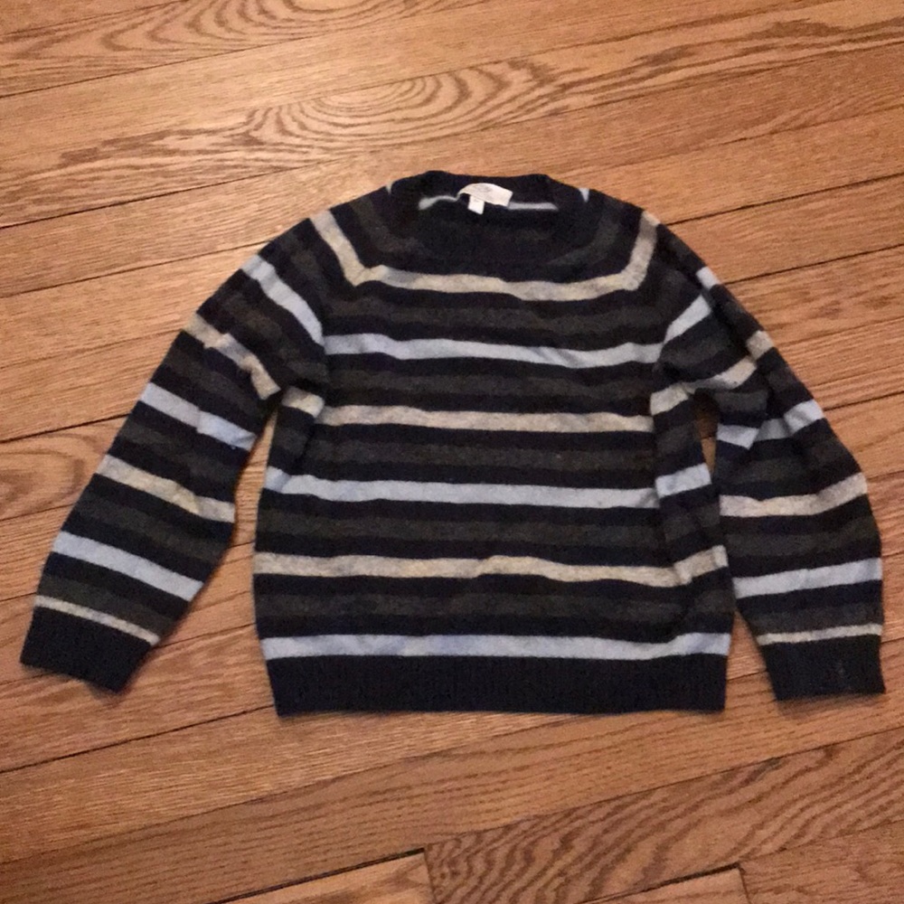 Boys size 5Y multi striped 100% cashmere sweater